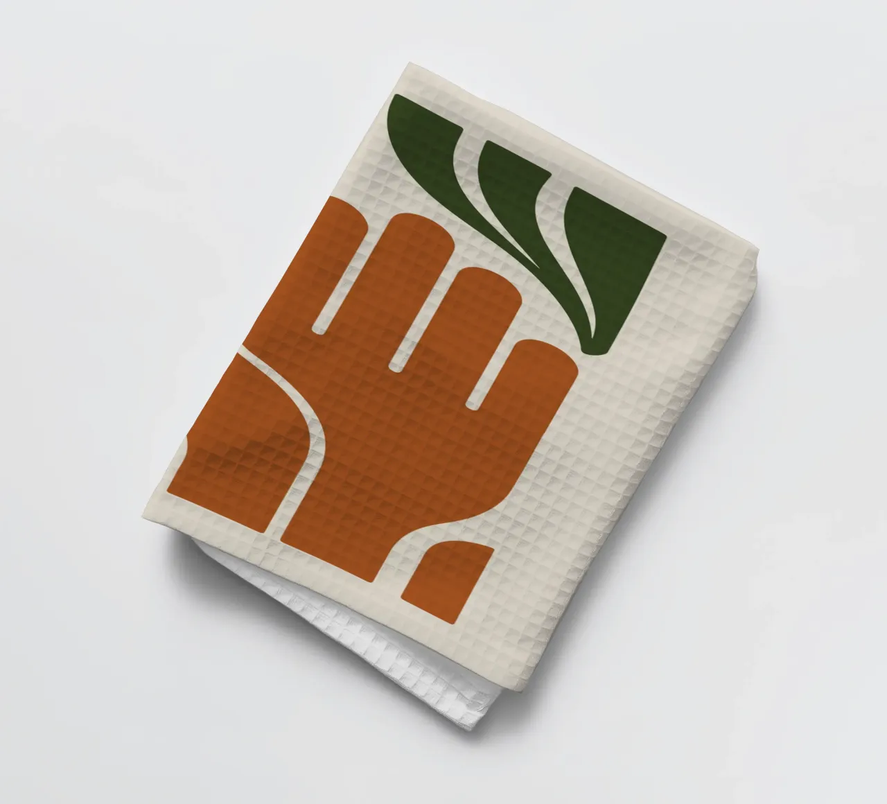 Boho Hand with Abstract Landscape canovaccio da cucina da LisaArtes