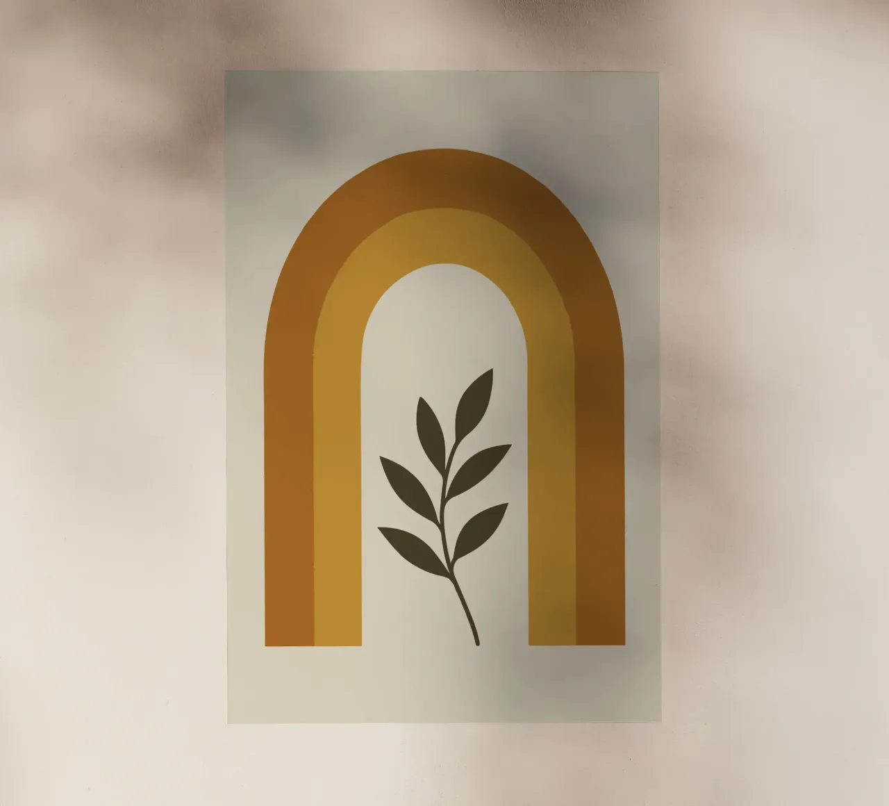 Boho Rainbow Leaf pellicola backlit da LisaArtes