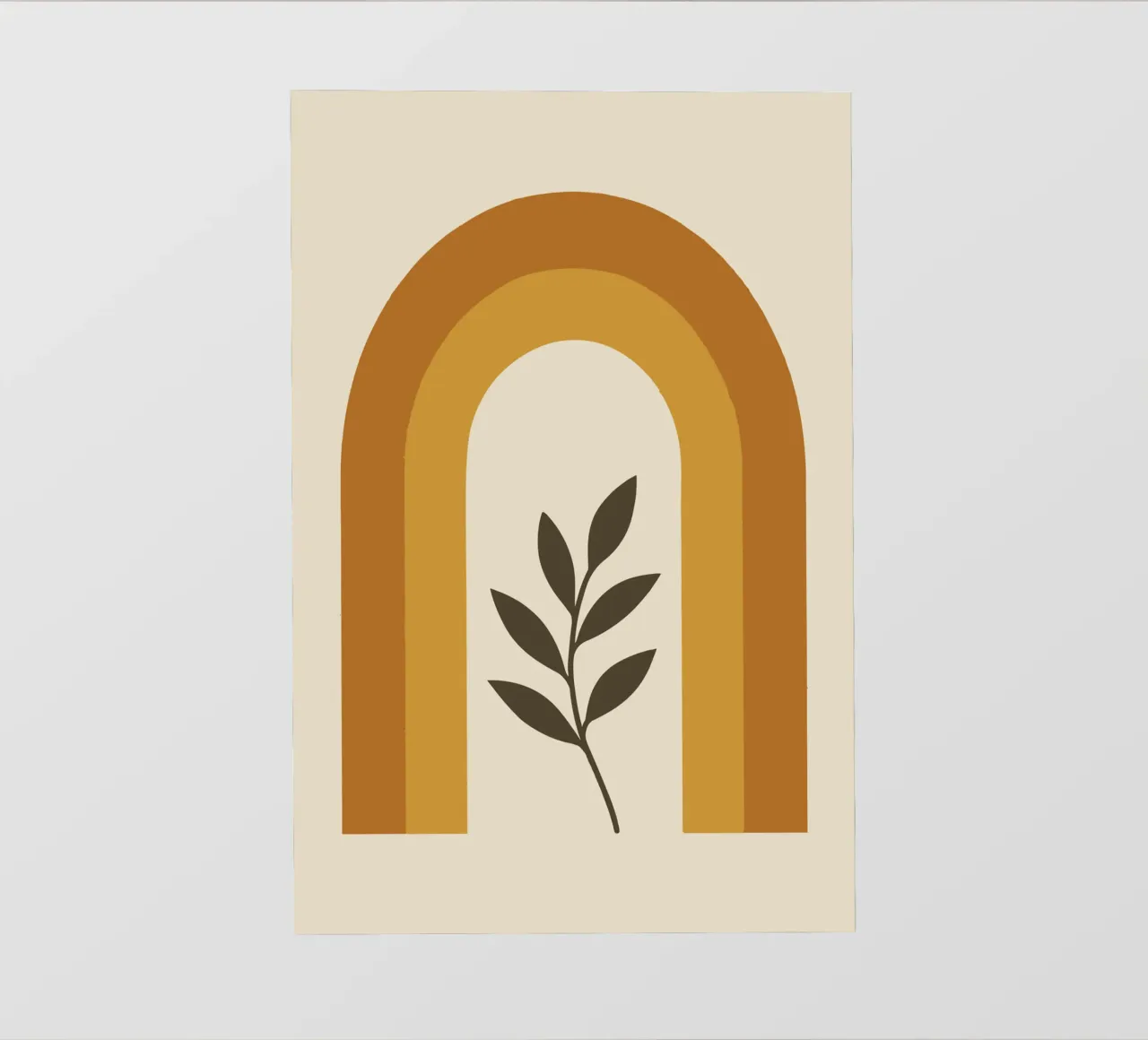 Boho Rainbow Leaf pellicola backlit da LisaArtes