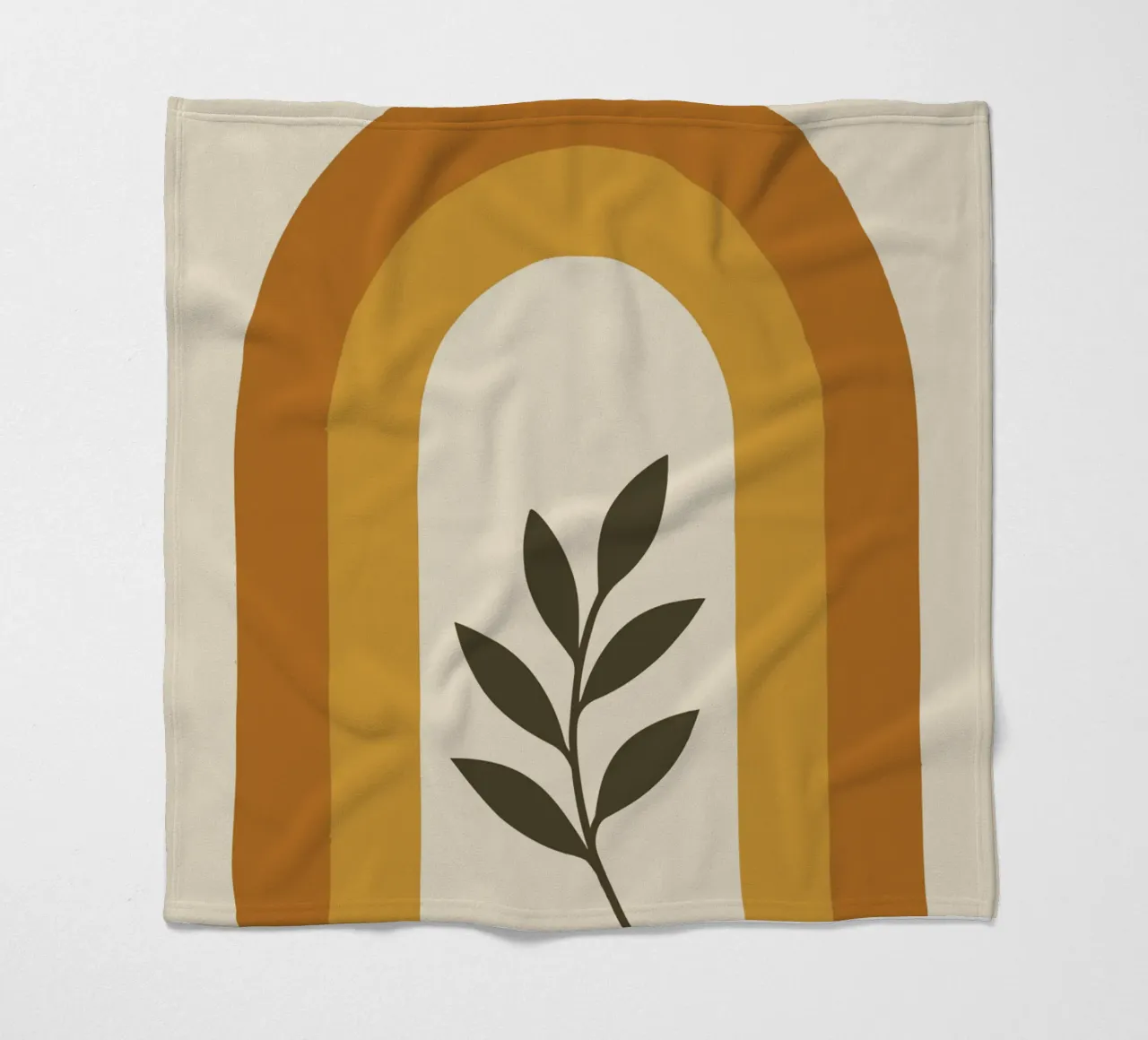 Boho Rainbow Leaf coperta in pile da LisaArtes