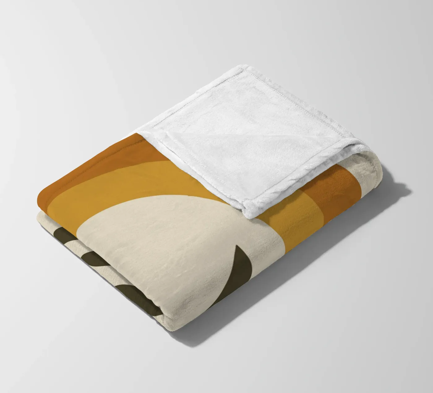 Boho Rainbow Leaf fleece blanket by LisaArtes