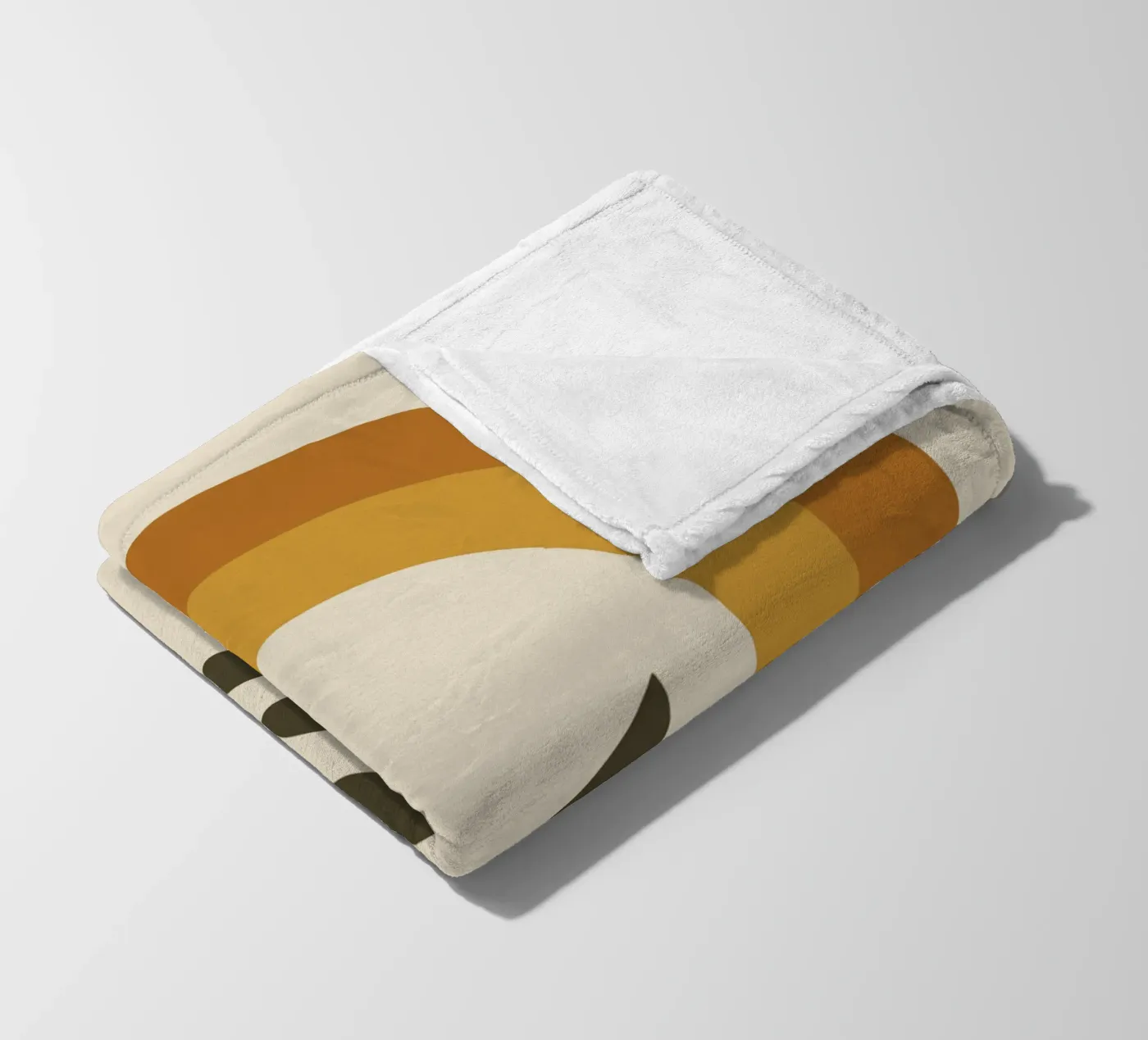 Boho Rainbow Leaf fleece blanket by LisaArtes