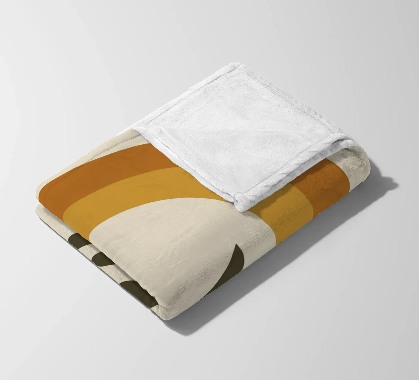 Boho Rainbow Leaf fleece blanket by LisaArtes