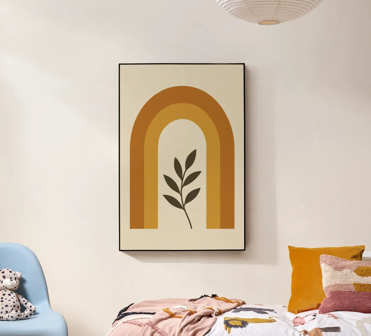 Boho Rainbow Leaf plexiglass da LisaArtes