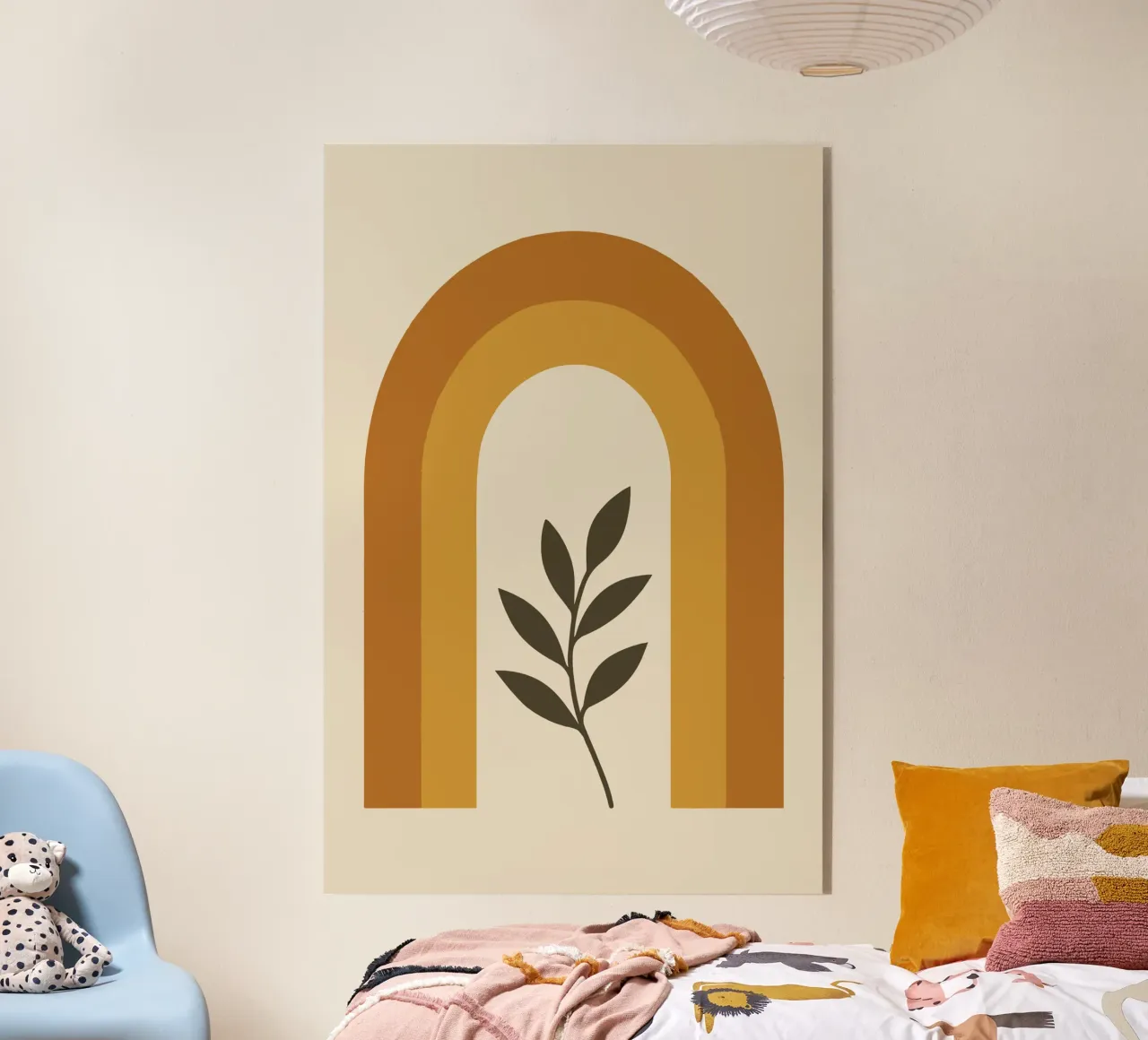 Boho Rainbow Leaf plexiglass da LisaArtes