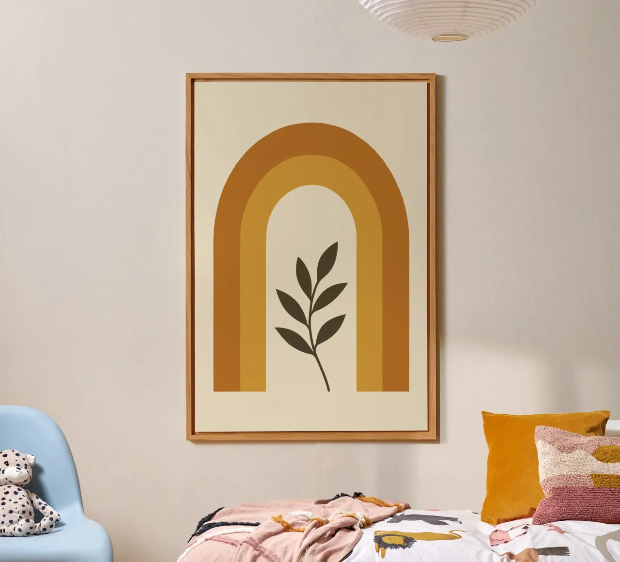 Boho Rainbow Leaf forex plate by LisaArtes