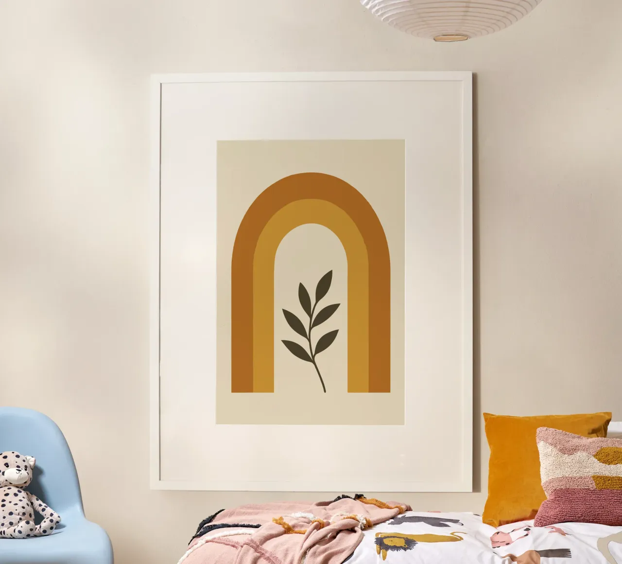 Boho Rainbow Leaf poster da LisaArtes