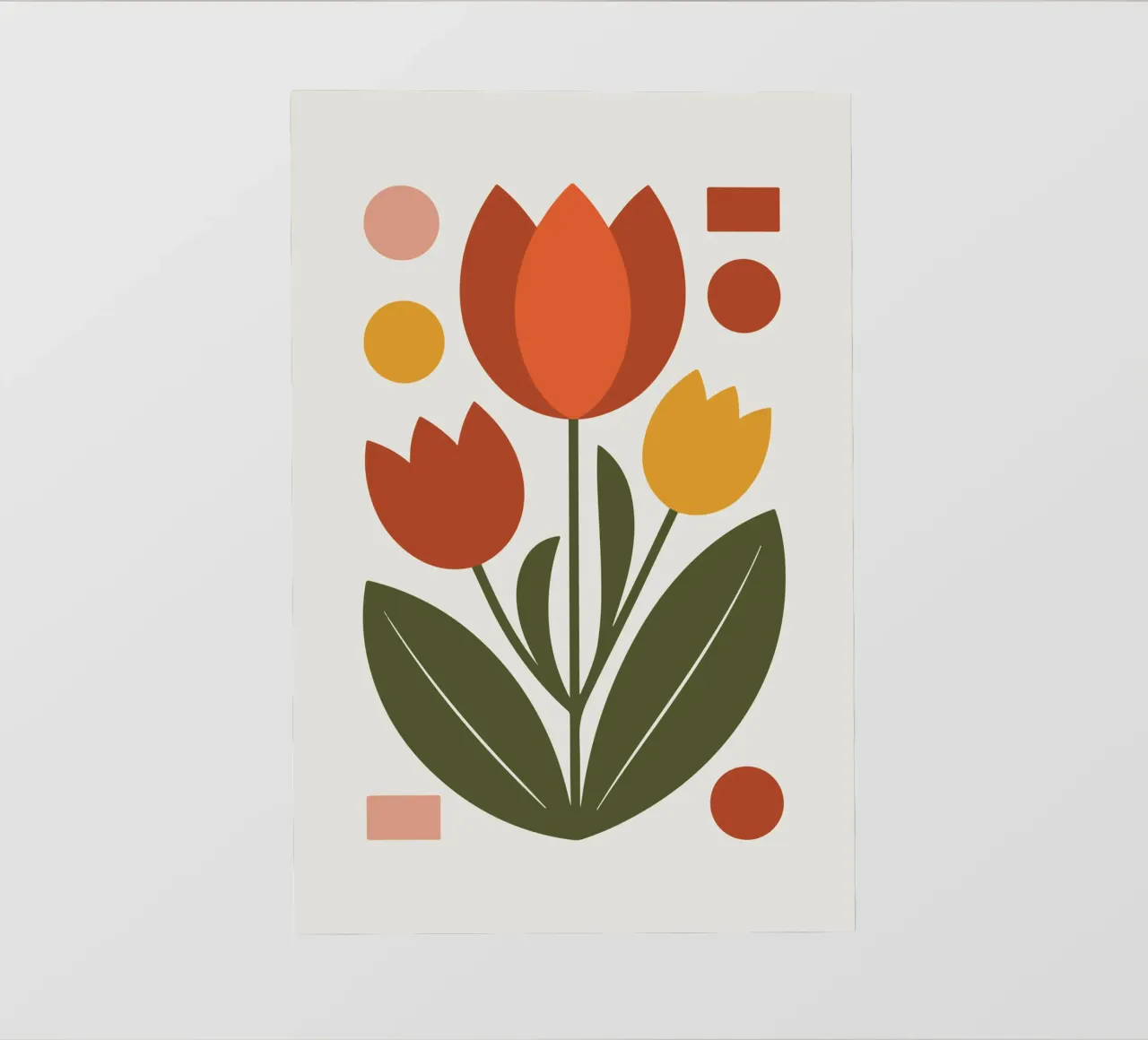 Bold Boho Tulips 1 pellicola backlit da LisaArtes