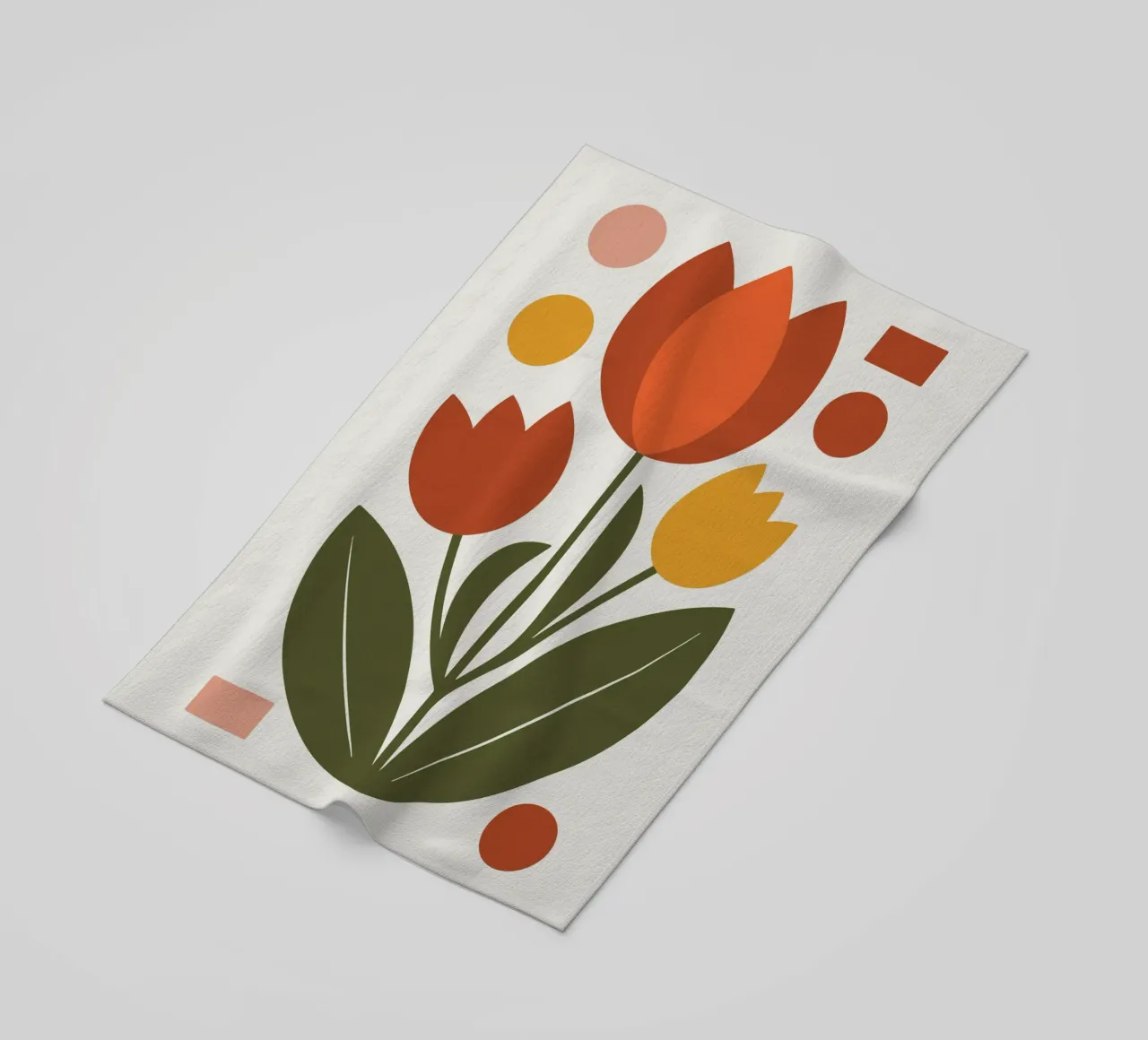 Bold Boho Tulips 1 telo mare da LisaArtes