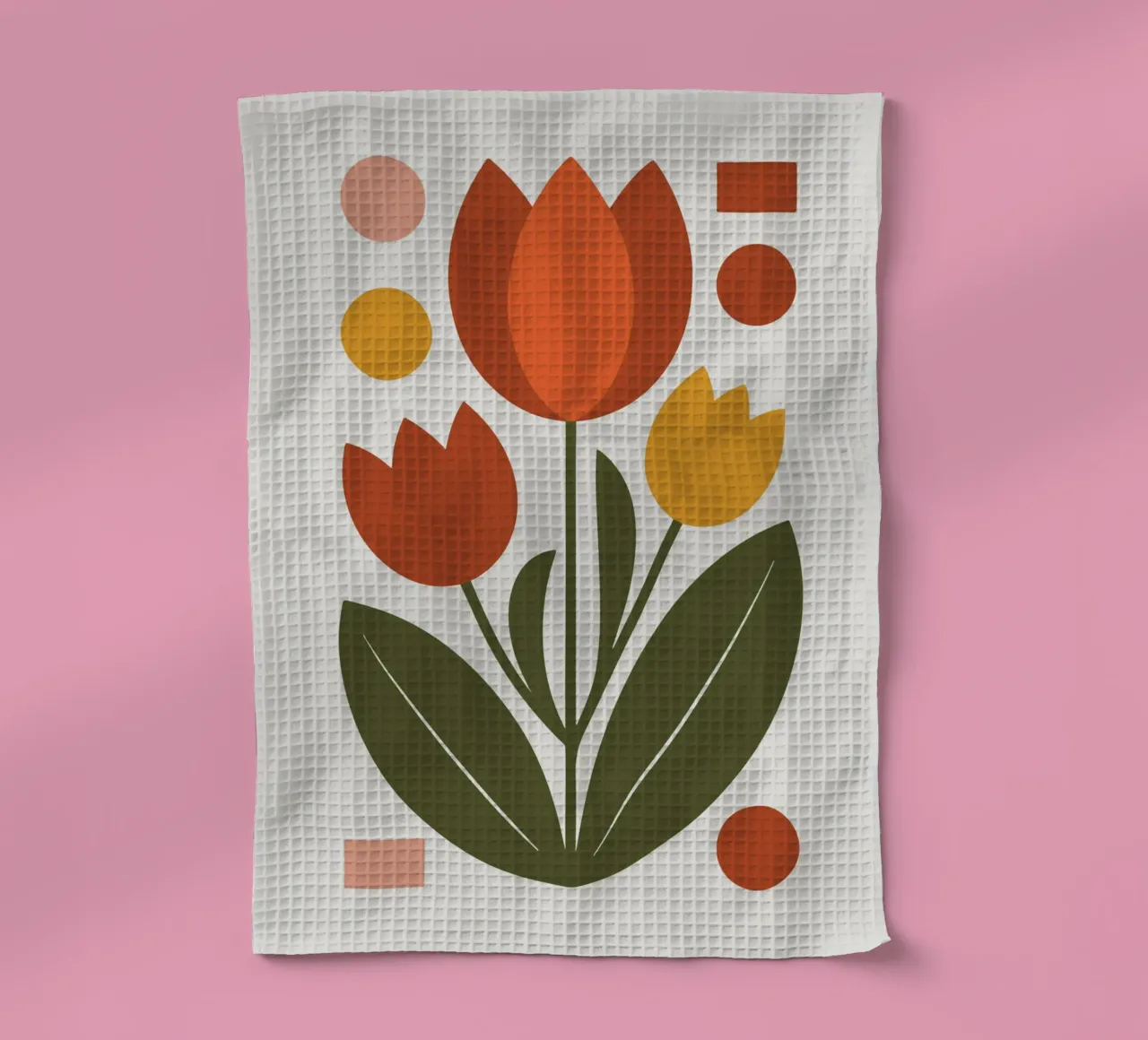 Bold Boho Tulips 1 canovaccio da cucina da LisaArtes