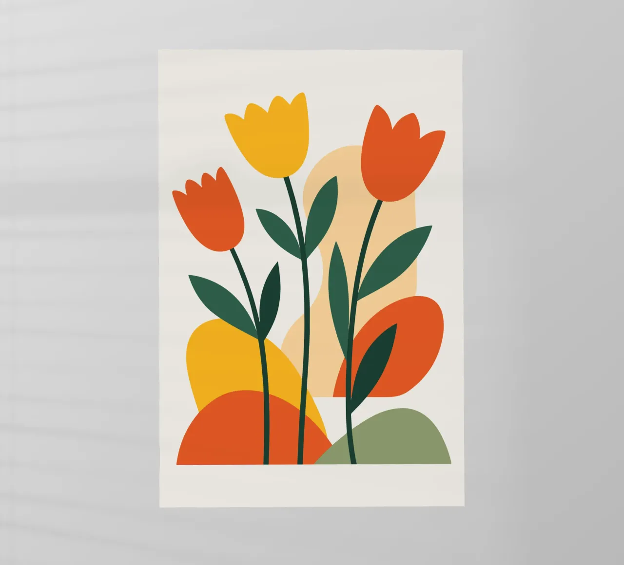 Bold Boho Tulips pellicola backlit da LisaArtes