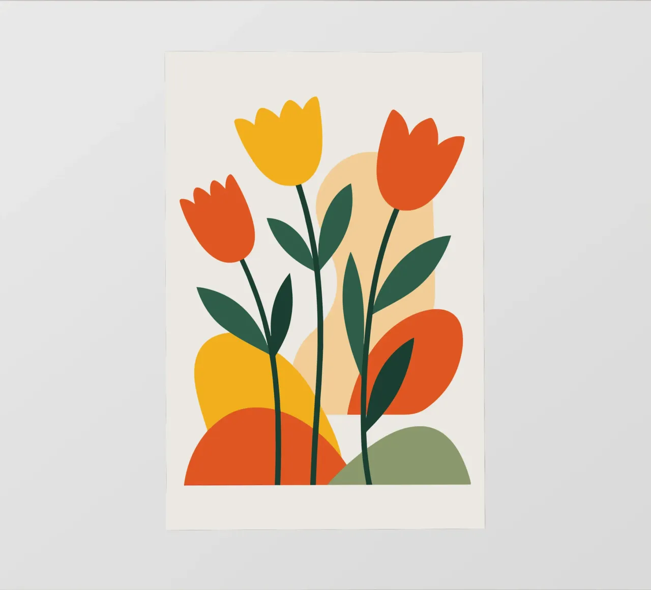 Bold Boho Tulips pellicola backlit da LisaArtes