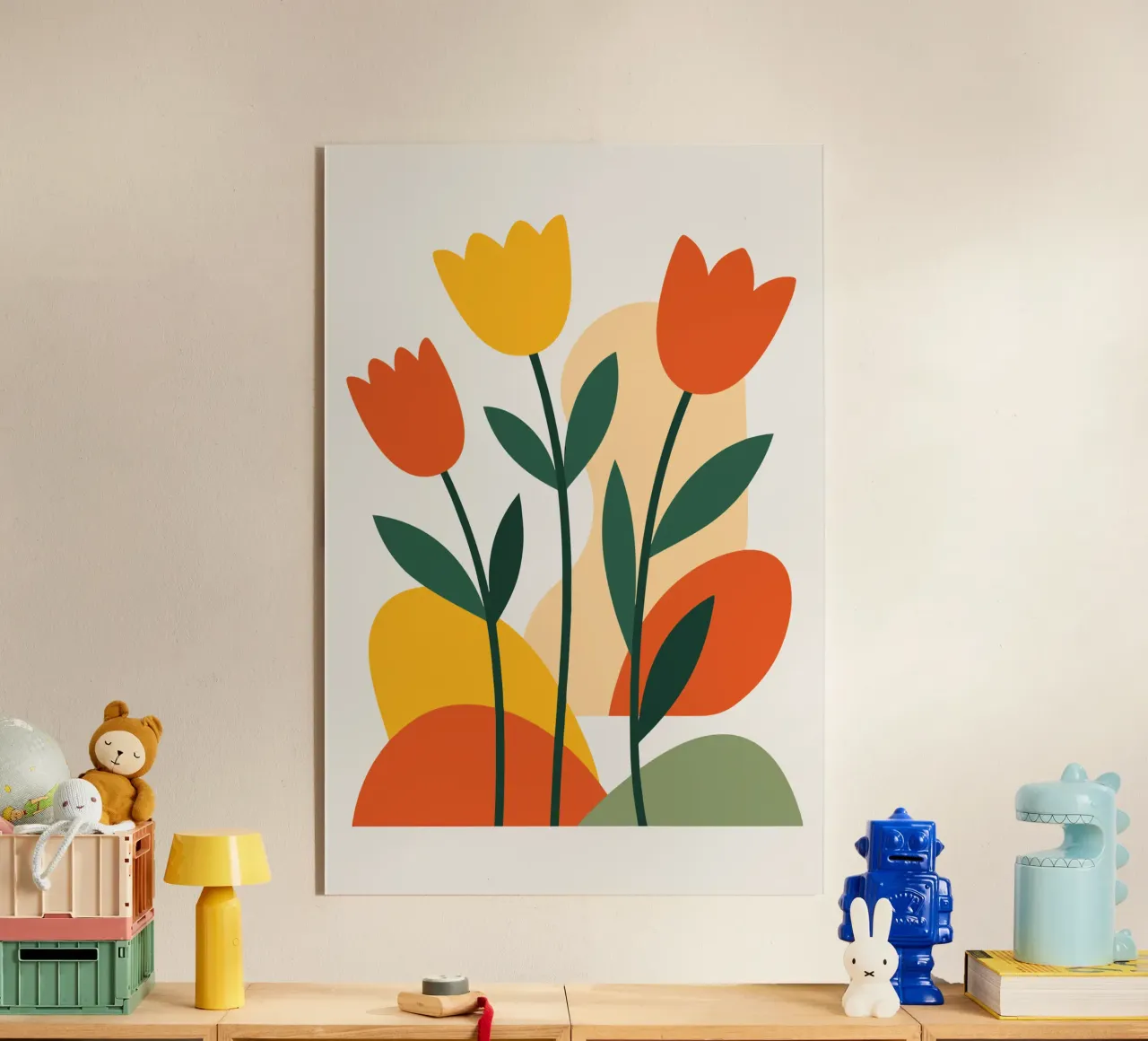 Bold Boho Tulips plexiglass da LisaArtes