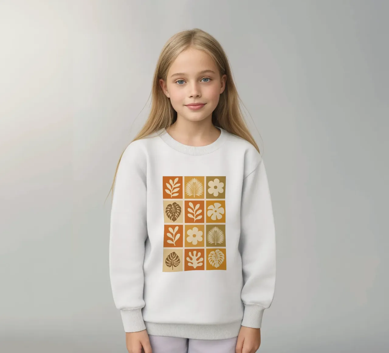 Botanical Grid felpa bambino da LisaArtes