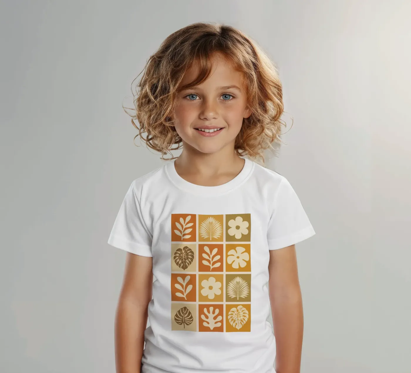 Botanical Grid t-shirt bambini da LisaArtes