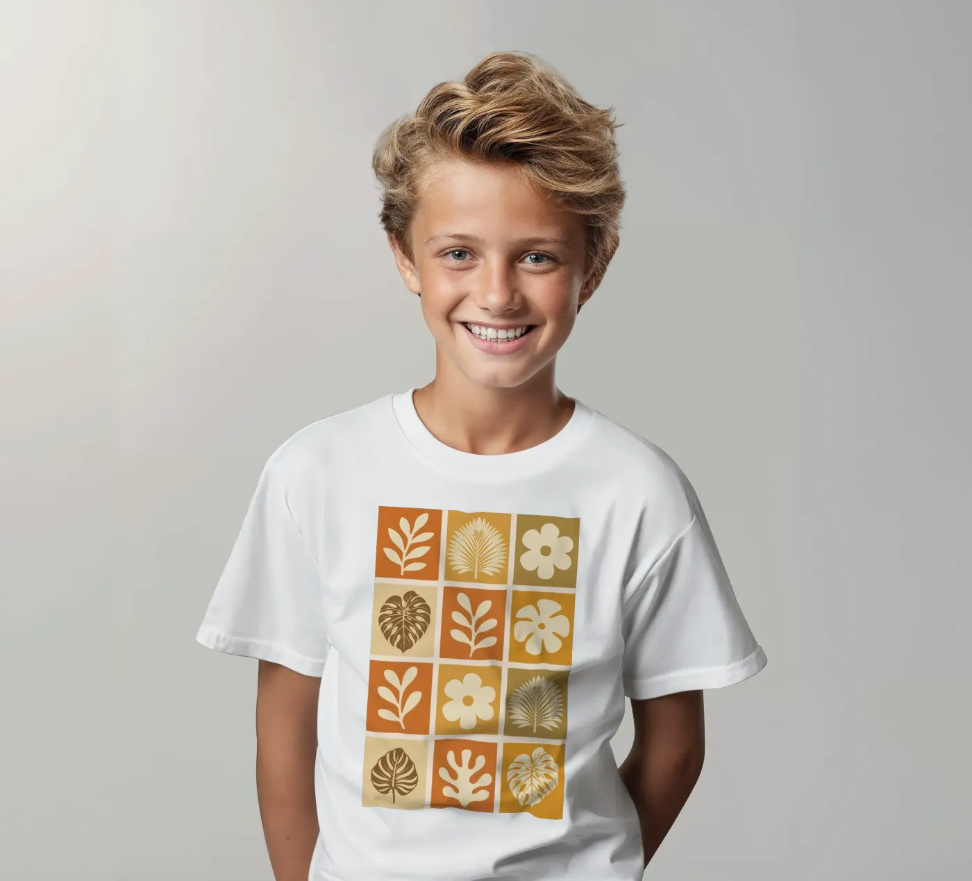 Botanical Grid t-shirt bambini da LisaArtes