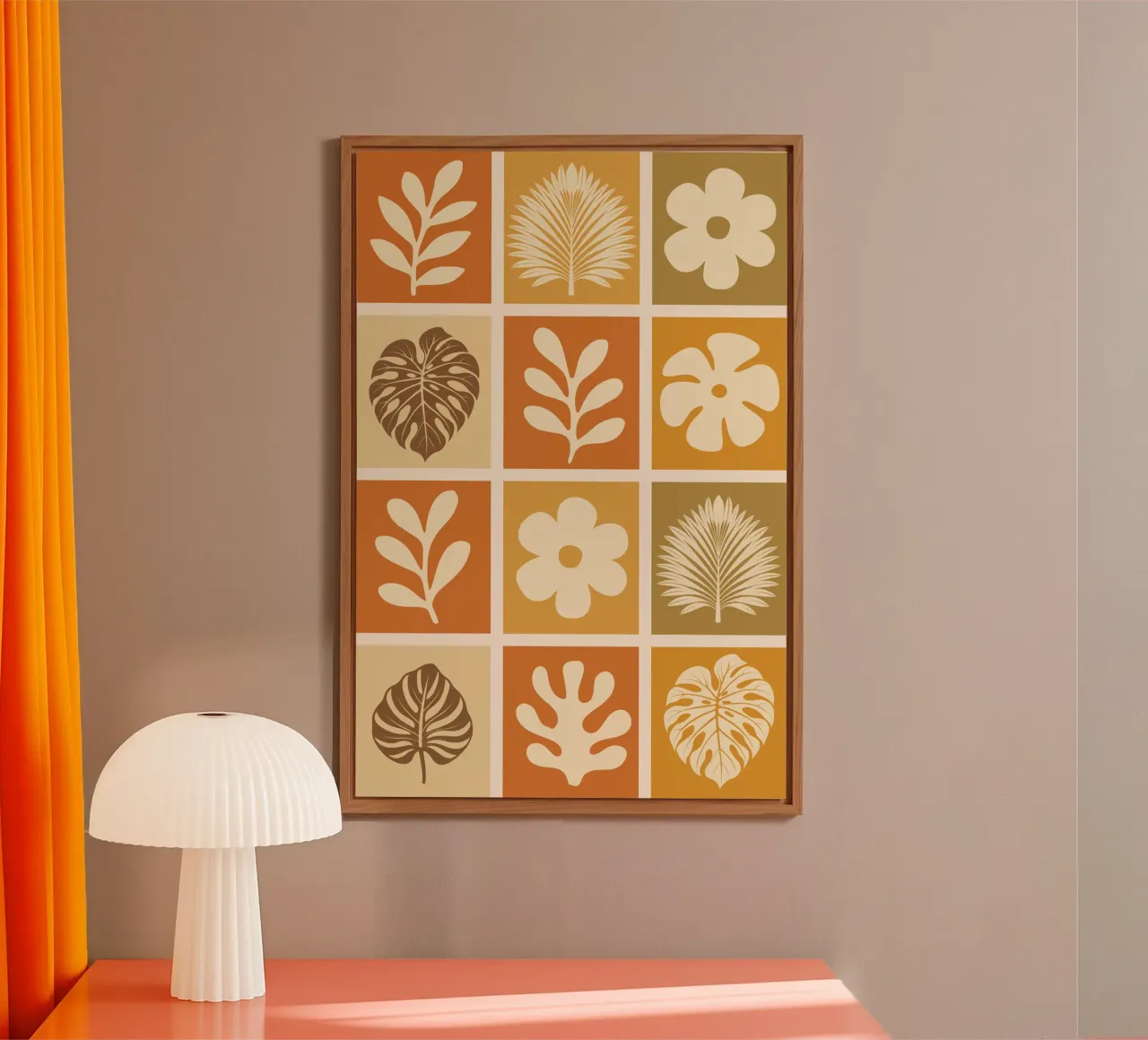 Botanical Grid alluminio dibond da LisaArtes