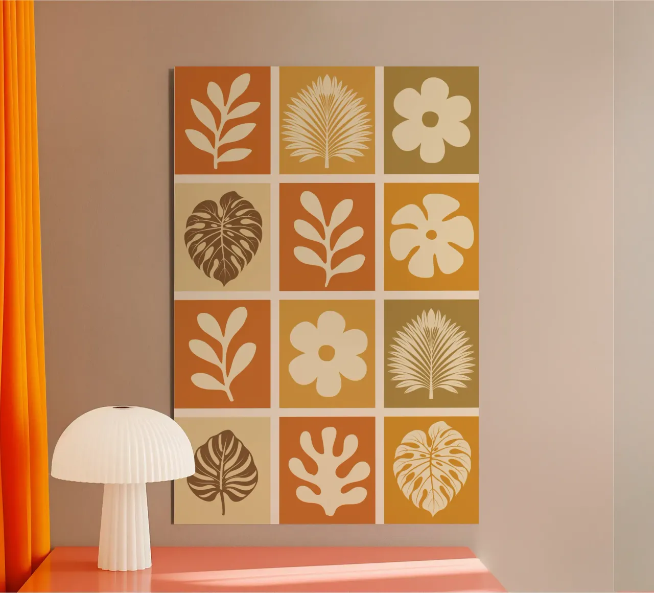 Botanical Grid alluminio dibond da LisaArtes