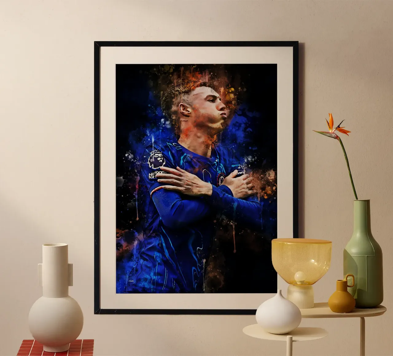 Cole Palmer poster con telaio in plastica da MasterInkArt