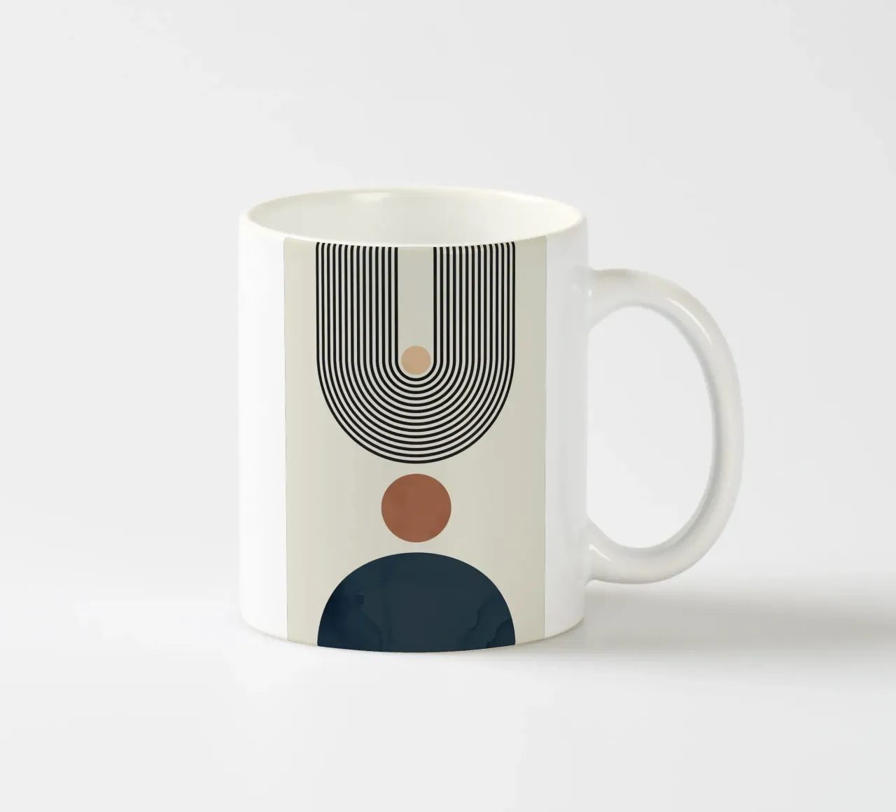 cerchi linee geometriche astratte tazza in ceramica da Patrick M Gerber