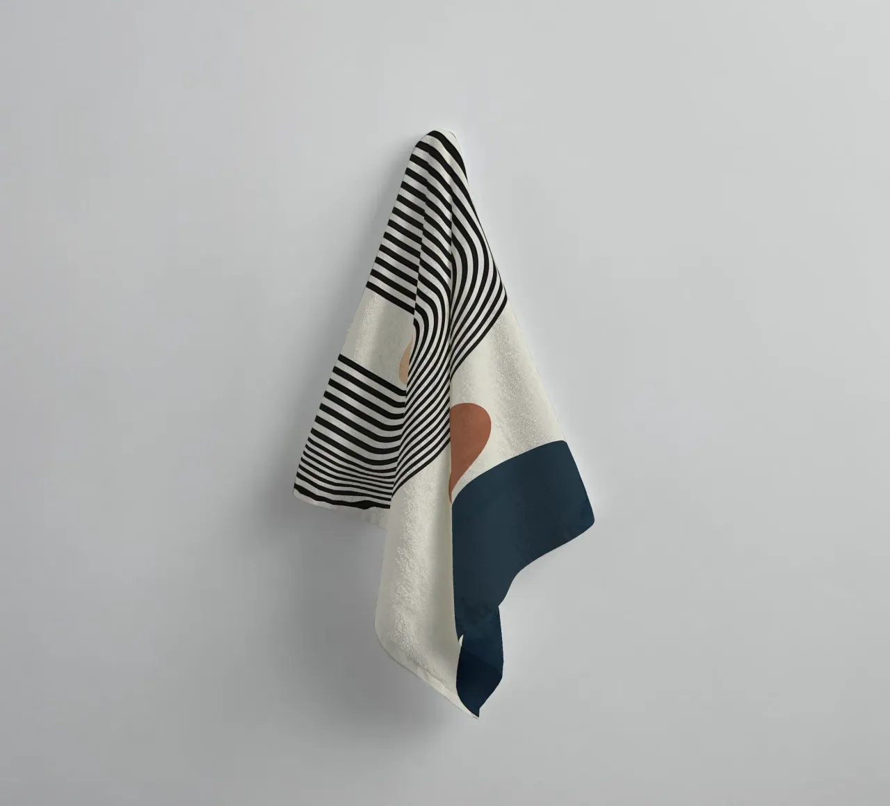 circles lines geometric abstract towel by Patrick M Gerber