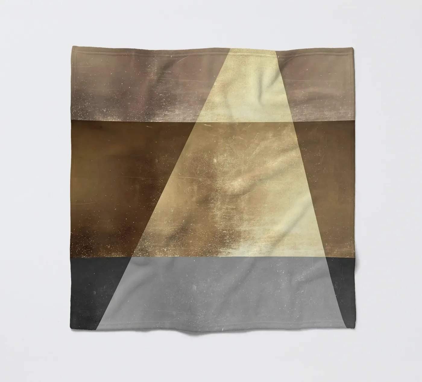 driehoek licht schaduw textuur fleecedeken van Patrick M Gerber