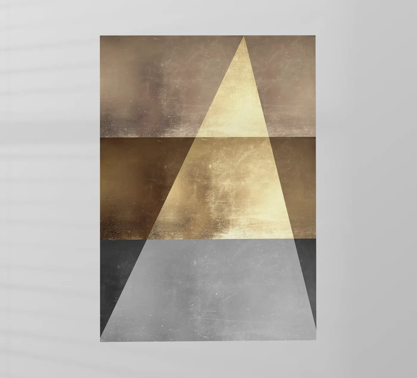 driehoek licht schaduw textuur backlit folie van Patrick M Gerber