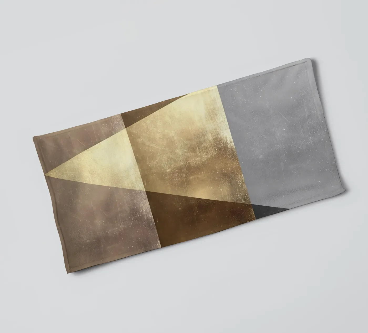 driehoek licht schaduw textuur badhanddoek van Patrick M Gerber