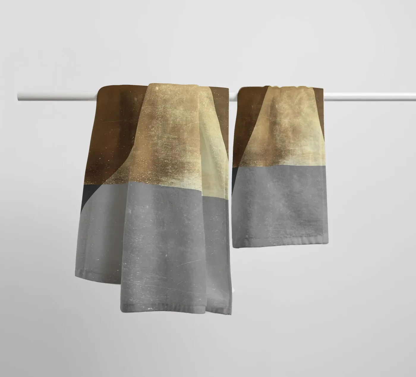 driehoek licht schaduw textuur badhanddoek van Patrick M Gerber