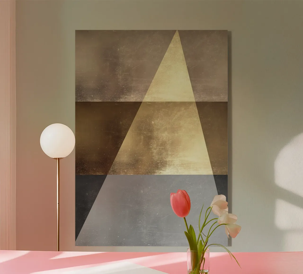 triangle light shadow texture plexiglas de Patrick M Gerber