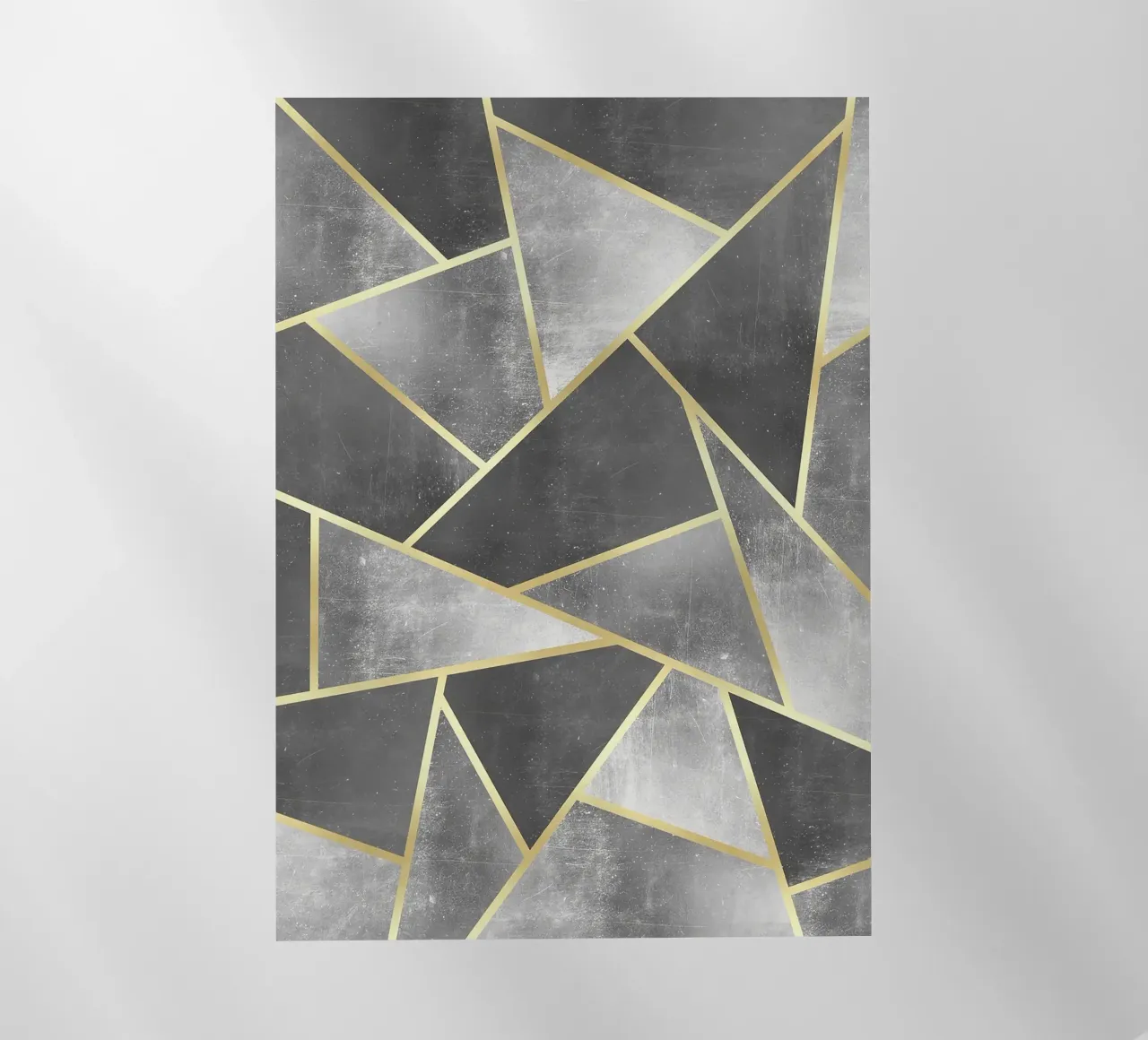 triangoli geometrici astratti linee d'oro pellicola backlit da Patrick M Gerber