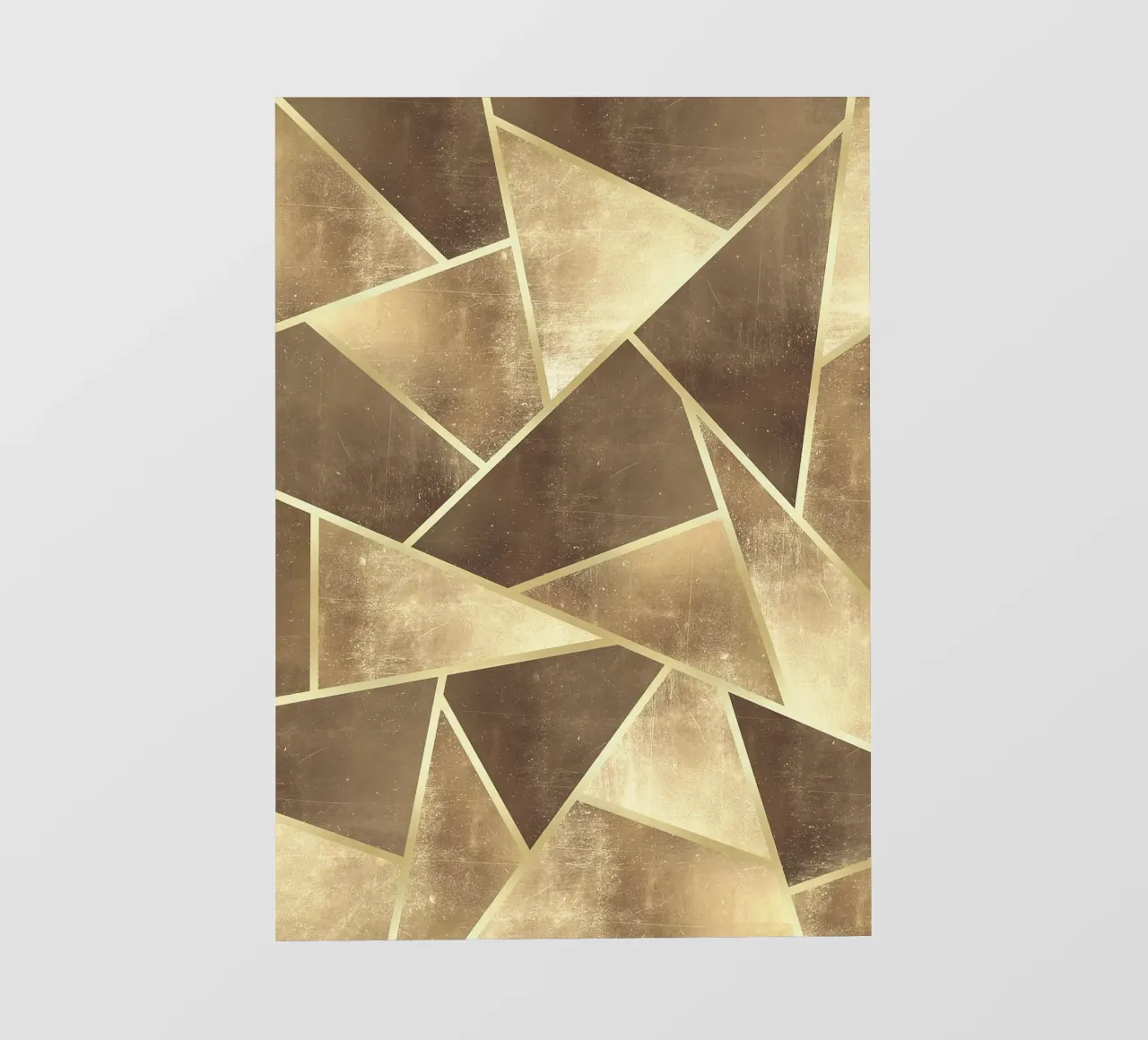forme geometriche triangoli design astratto texture metallica pellicola backlit da Patrick M Gerber