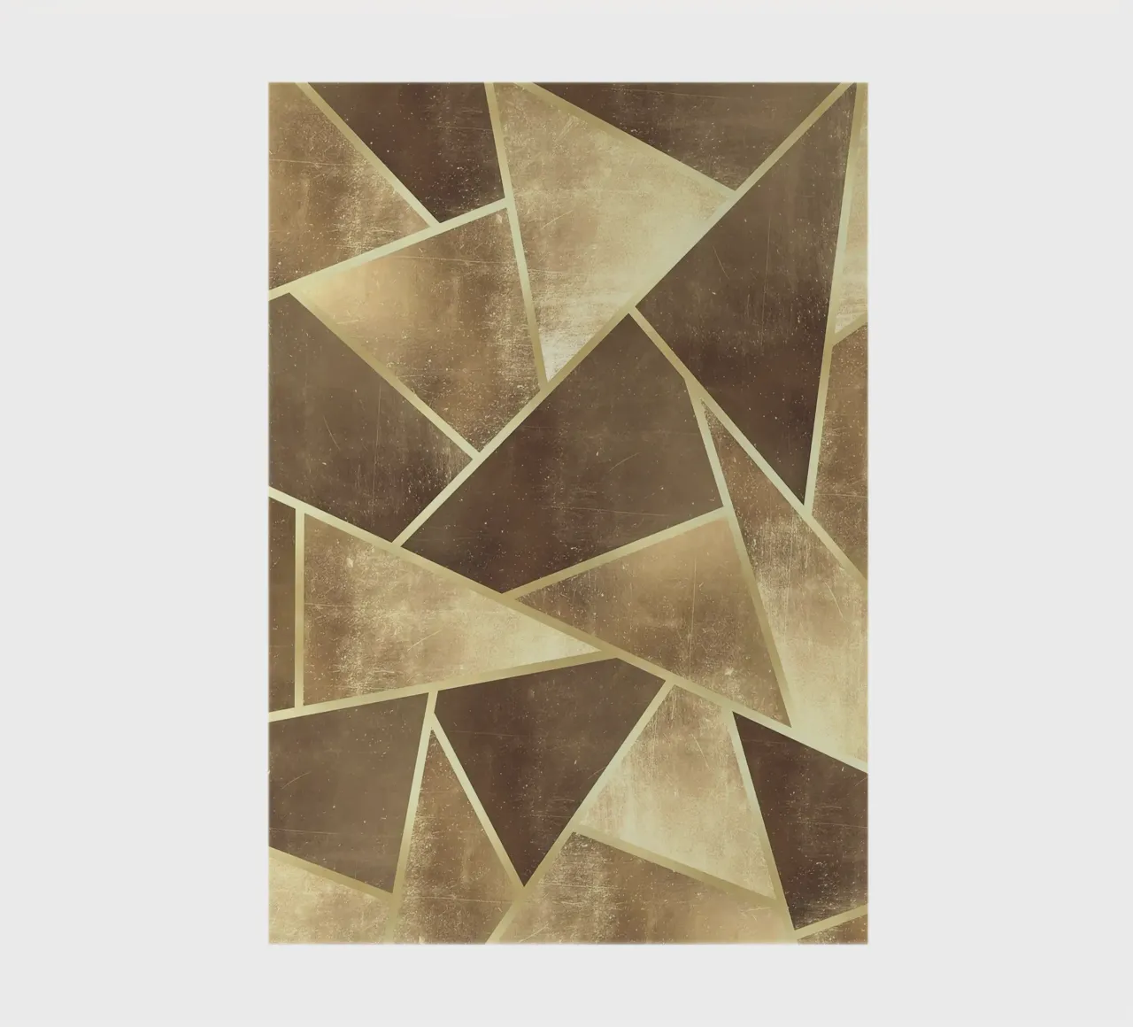 geometric shapes triangles abstract design metallic texture notebook by Patrick M Gerber