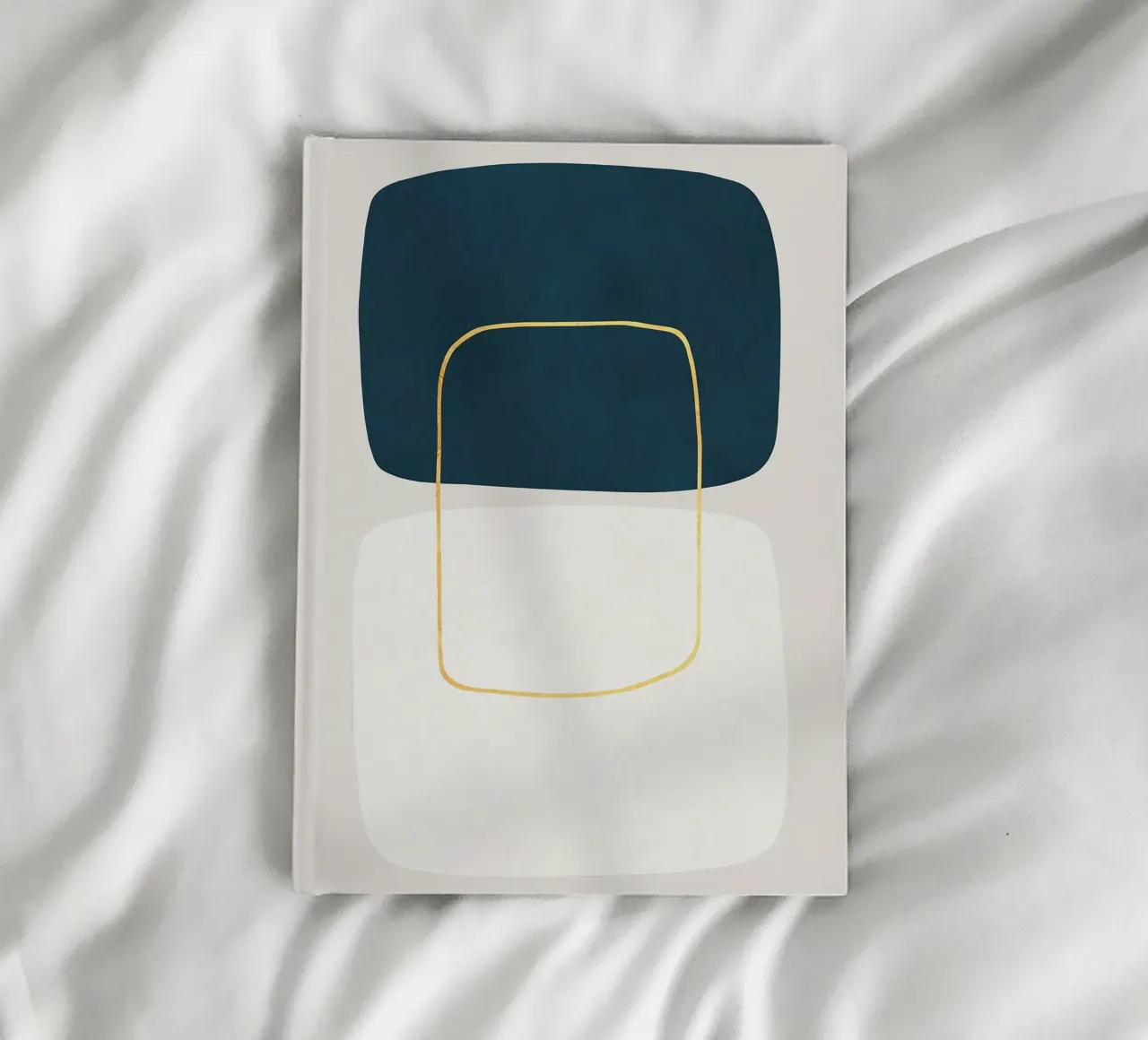 abstract geometric shapes rounded rectangles notebook by Patrick M Gerber