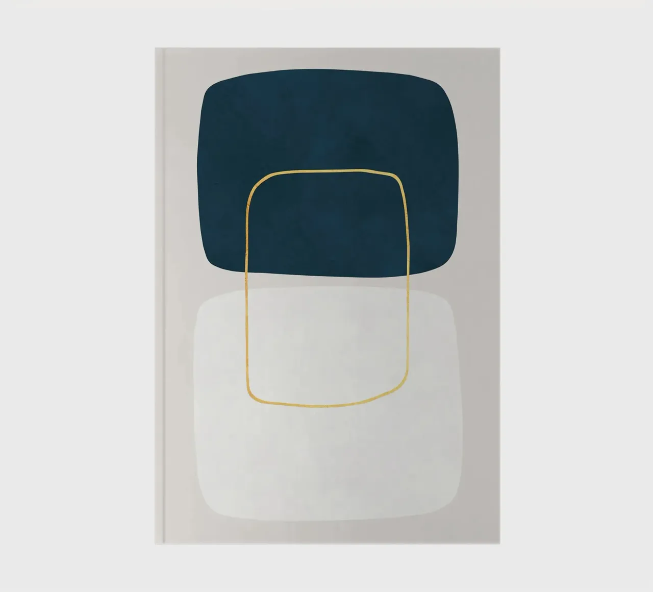 abstract geometric shapes rounded rectangles notebook by Patrick M Gerber