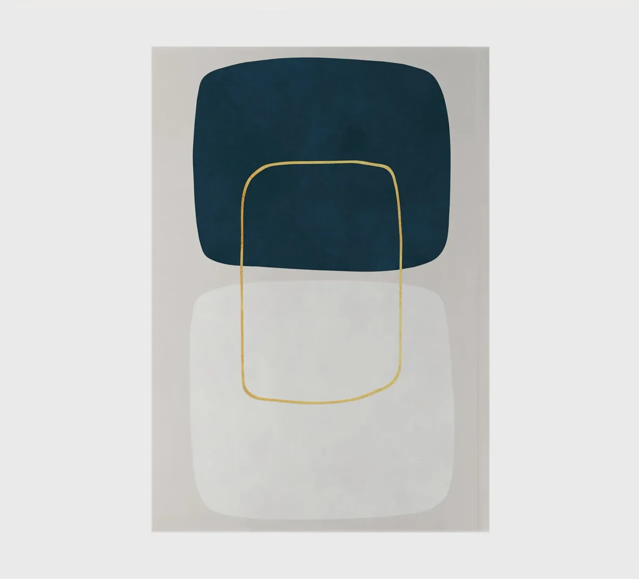 abstract geometric shapes rounded rectangles notebook by Patrick M Gerber