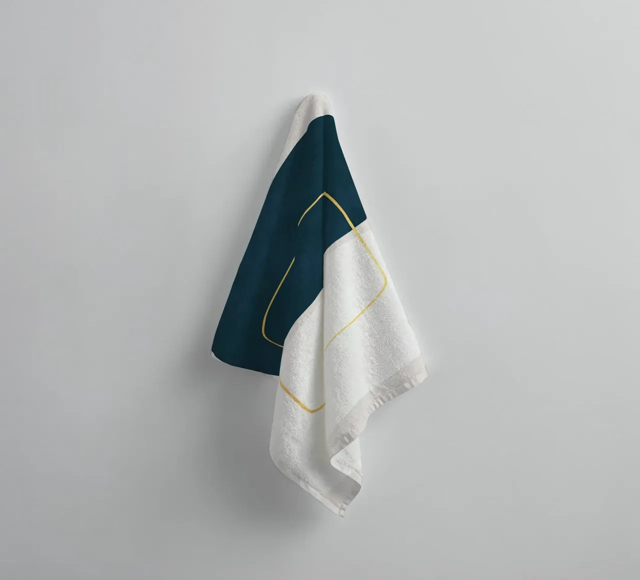 abstract geometric shapes rounded rectangles towel by Patrick M Gerber