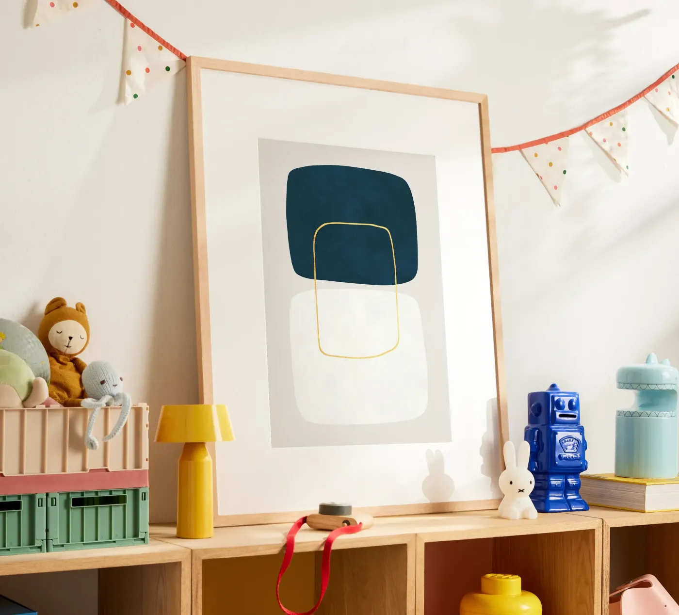 abstract geometric shapes rounded rectangles poster by Patrick M Gerber