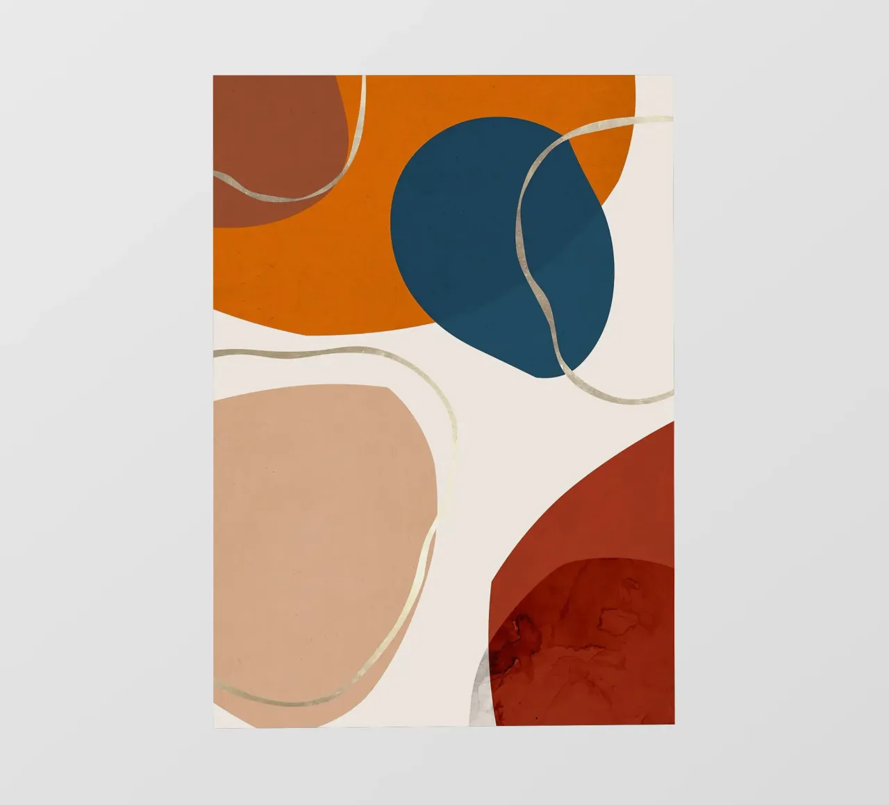 forme geometriche forme astratte cerchi curve telo in pvc da Patrick M Gerber