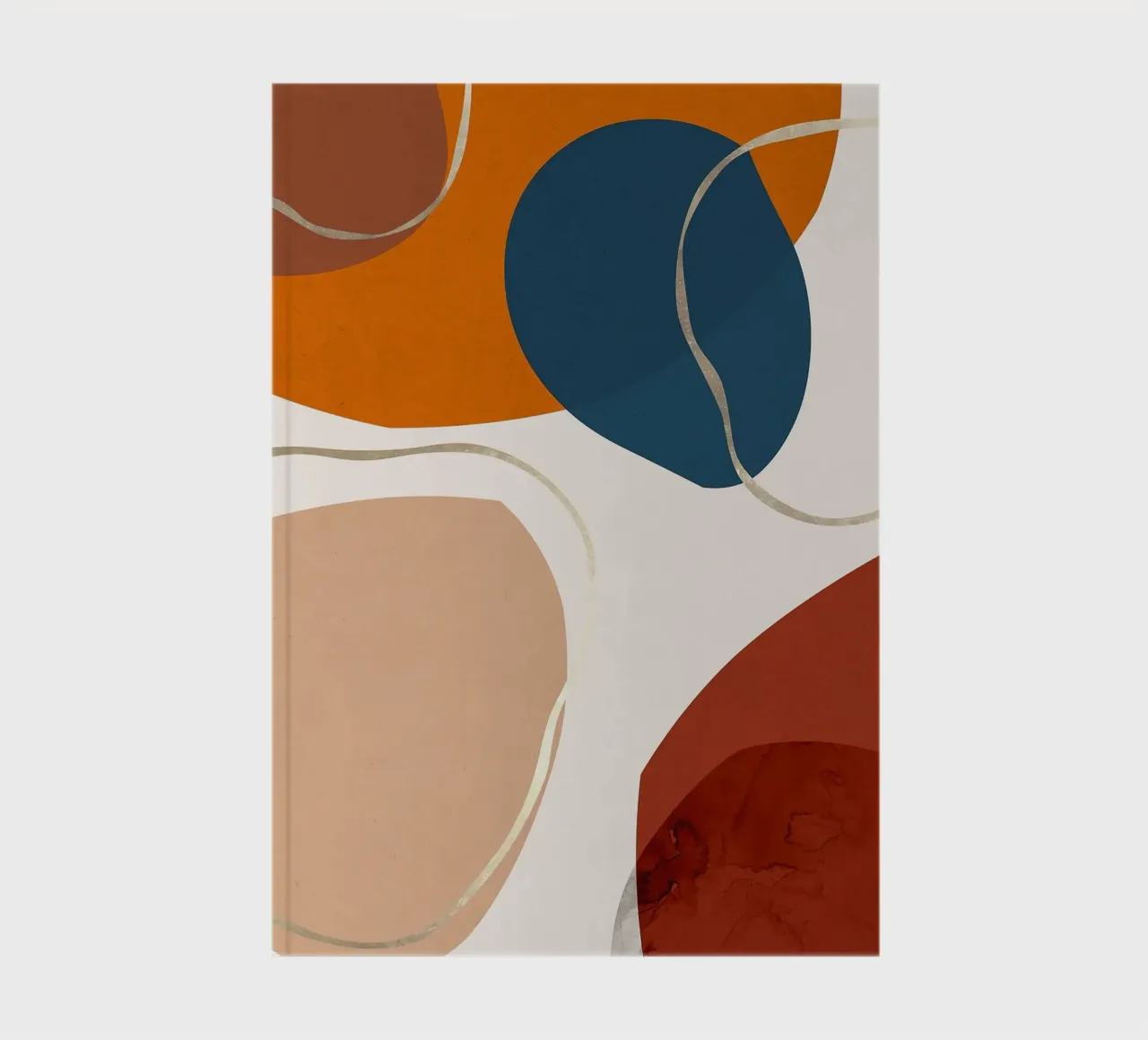 geometric shapes abstract forms circles curves notebook by Patrick M Gerber