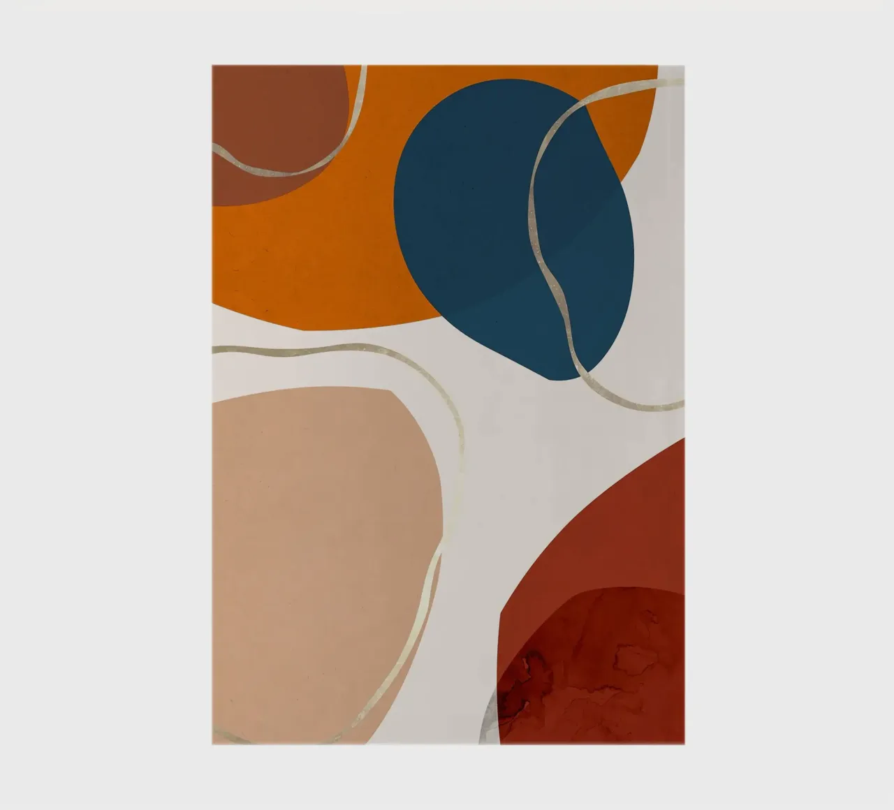 geometric shapes abstract forms circles curves notebook by Patrick M Gerber