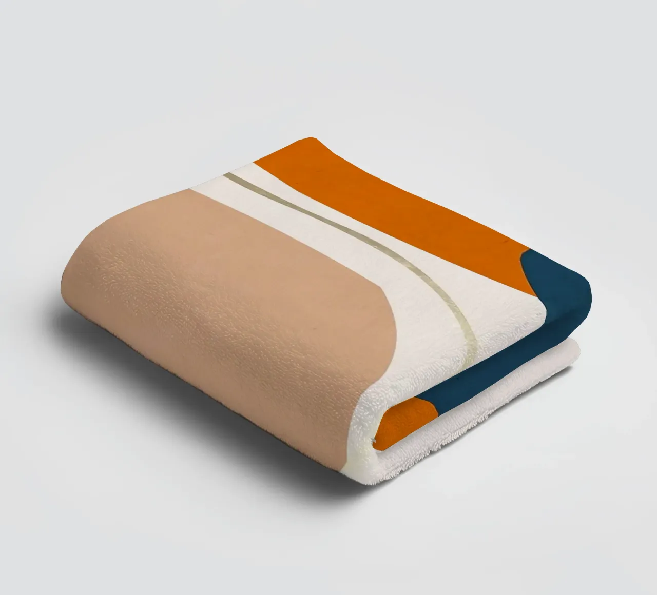 geometric shapes abstract forms circles curves towel by Patrick M Gerber