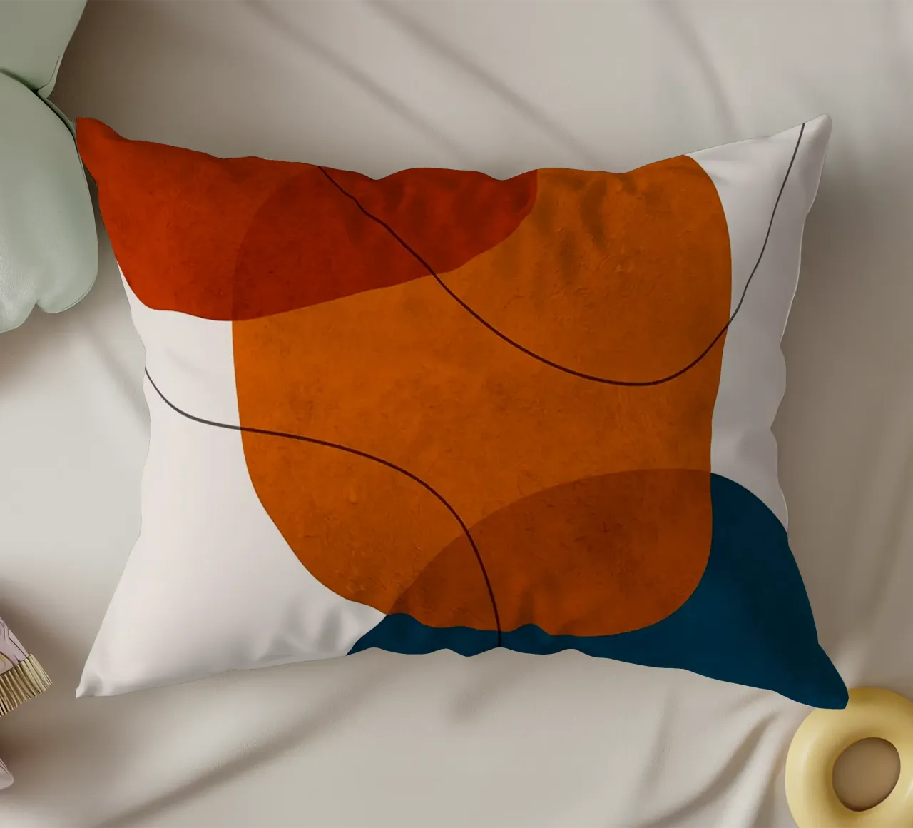 forme astratte forme sovrapposte forme semplici cuscino da Patrick M Gerber