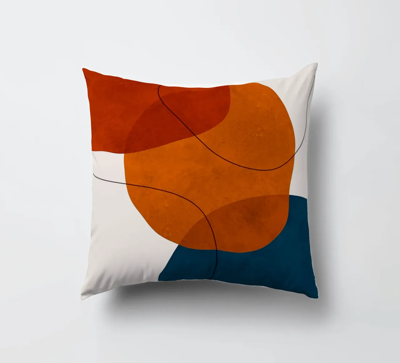 abstract shapes overlapping shapes simple forms decorative cushion by Patrick M Gerber