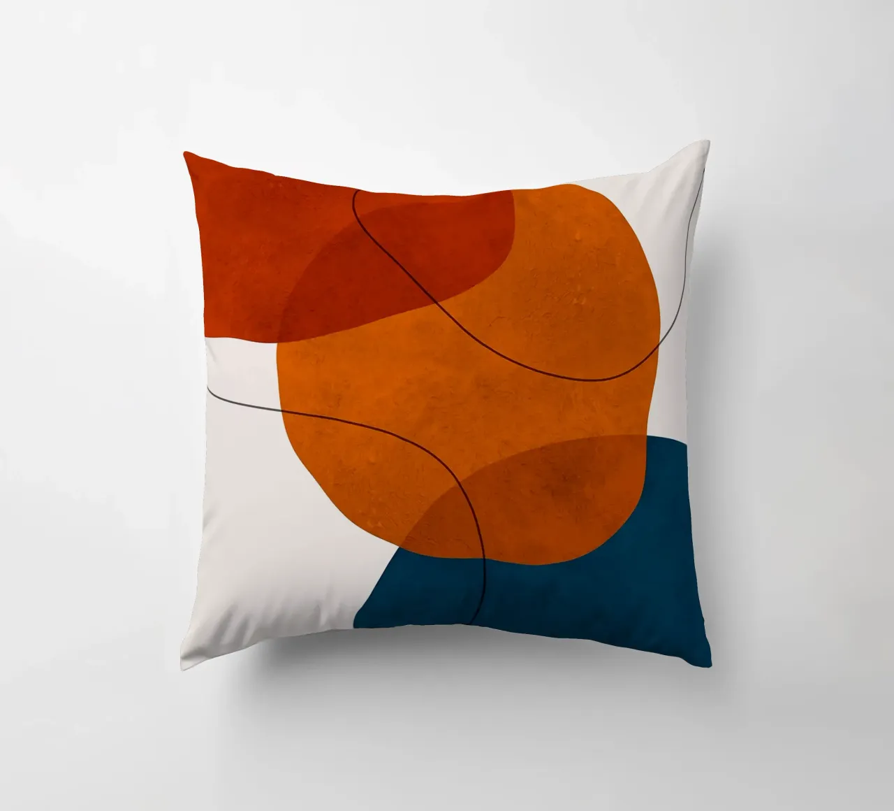 abstract shapes overlapping shapes simple forms decorative cushion by Patrick M Gerber