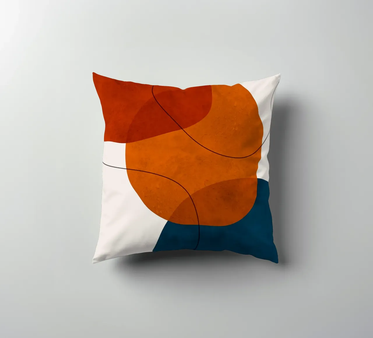 abstract shapes overlapping shapes simple forms decorative cushion by Patrick M Gerber