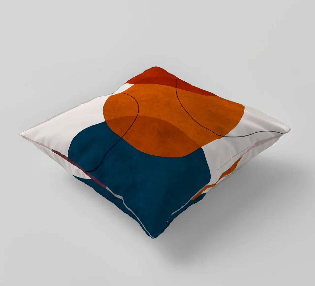abstract shapes overlapping shapes simple forms decorative cushion by Patrick M Gerber
