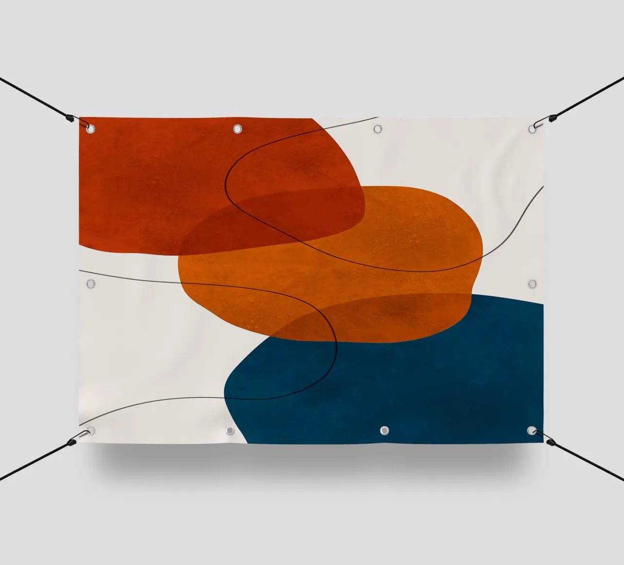 forme astratte forme sovrapposte forme semplici telo in pvc da Patrick M Gerber