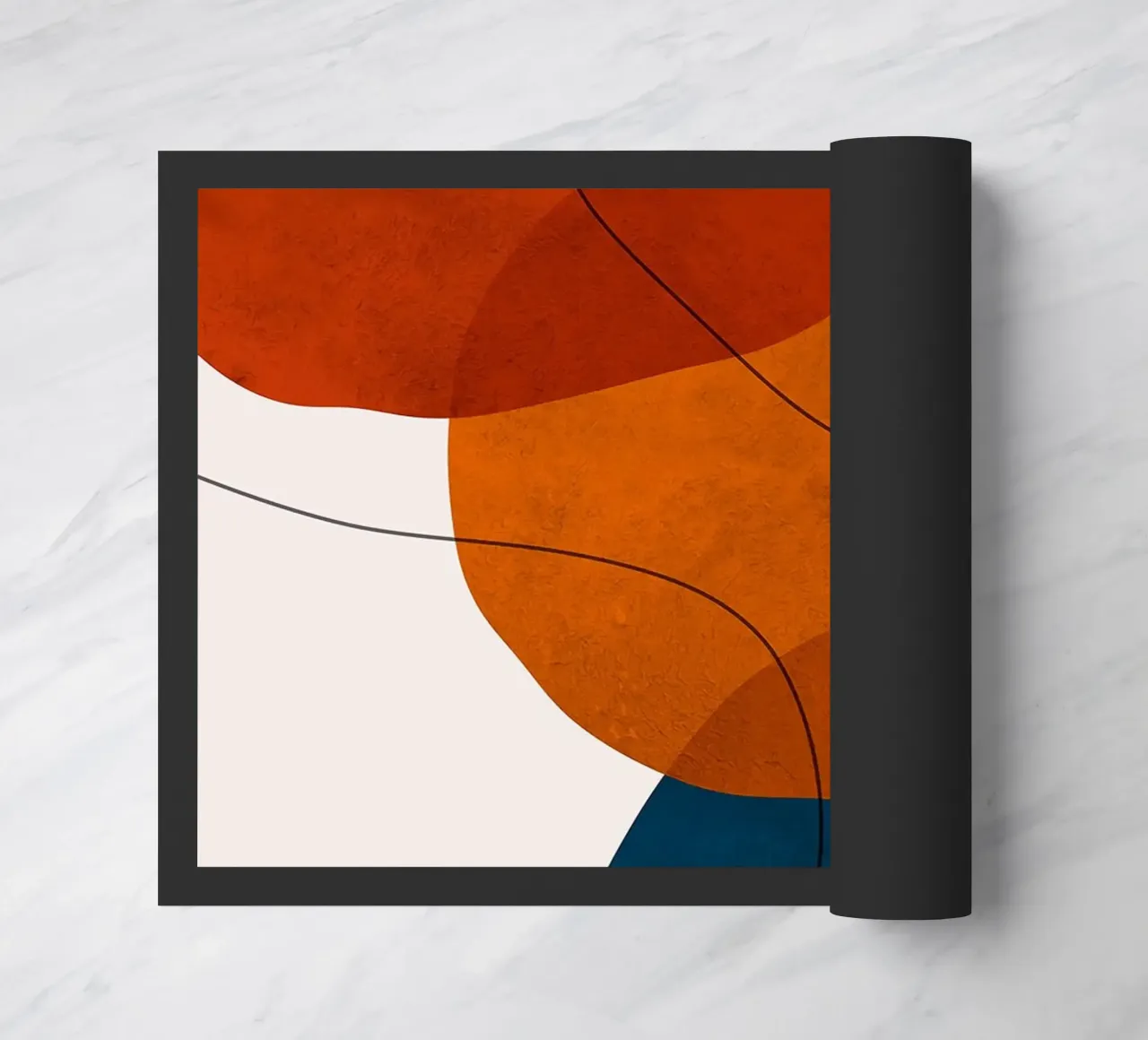 abstract shapes overlapping shapes simple forms doormat by Patrick M Gerber