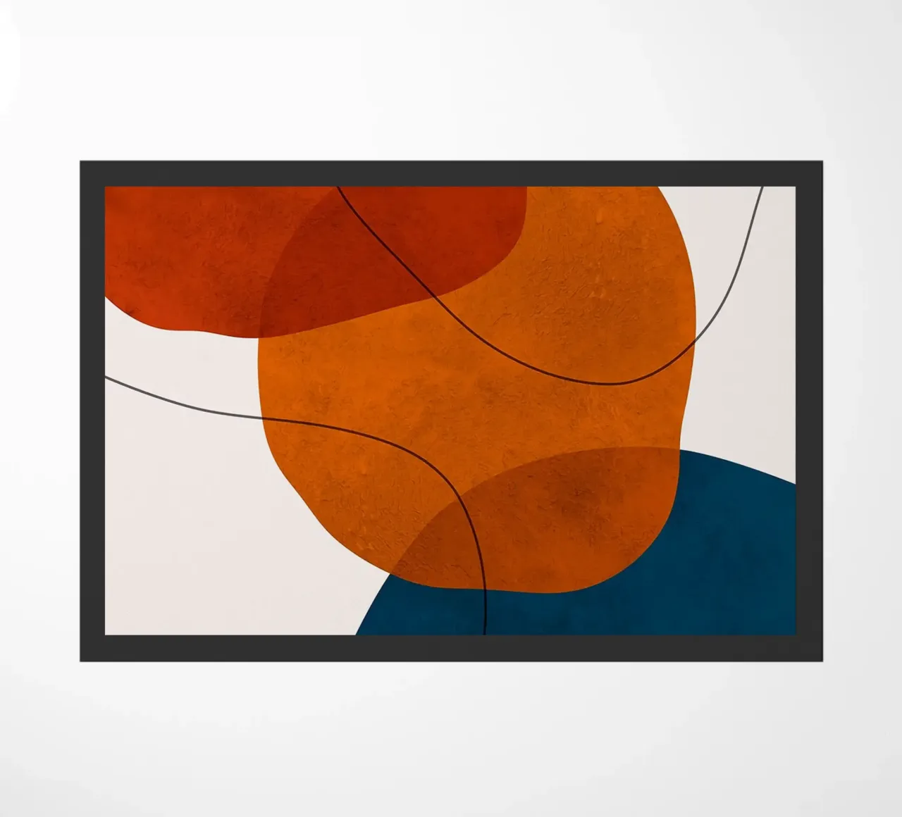abstract shapes overlapping shapes simple forms doormat by Patrick M Gerber